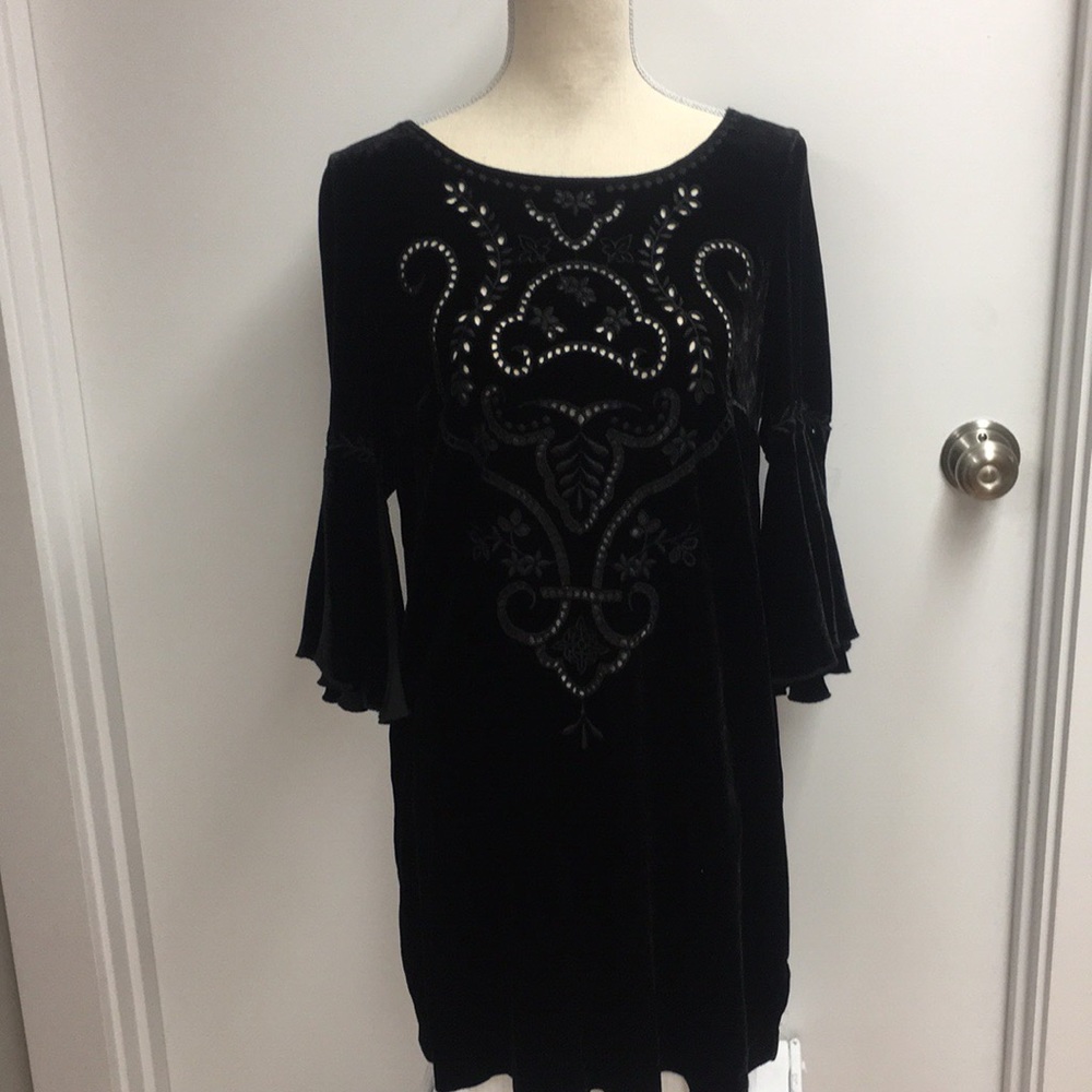 Johnny Was Helena Eyelet Mini Dress (A)